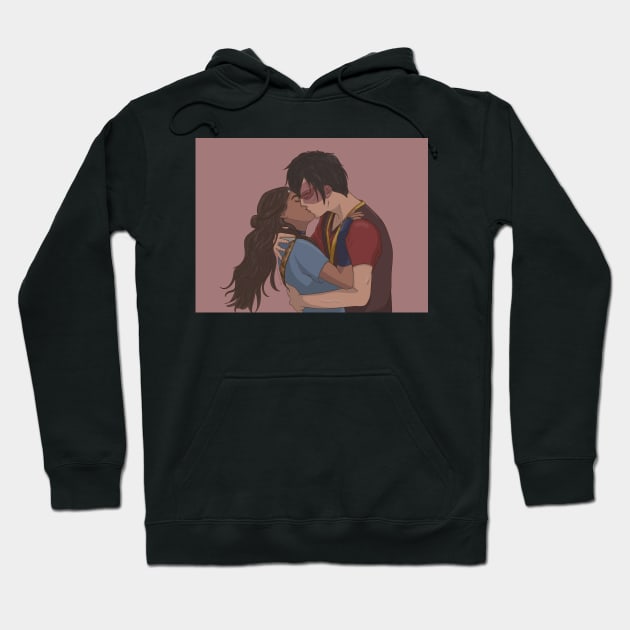 Zutara Kiss poster Hoodie by jacqstoned